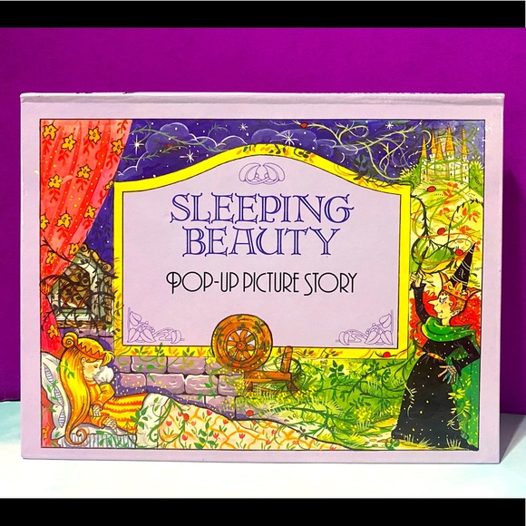 SLEEPING BEAUTY VINTAGE 90s POP-UP PICTURE STORY HARDCOVER BOOK BROWN WATSON - Picture 2 of 16